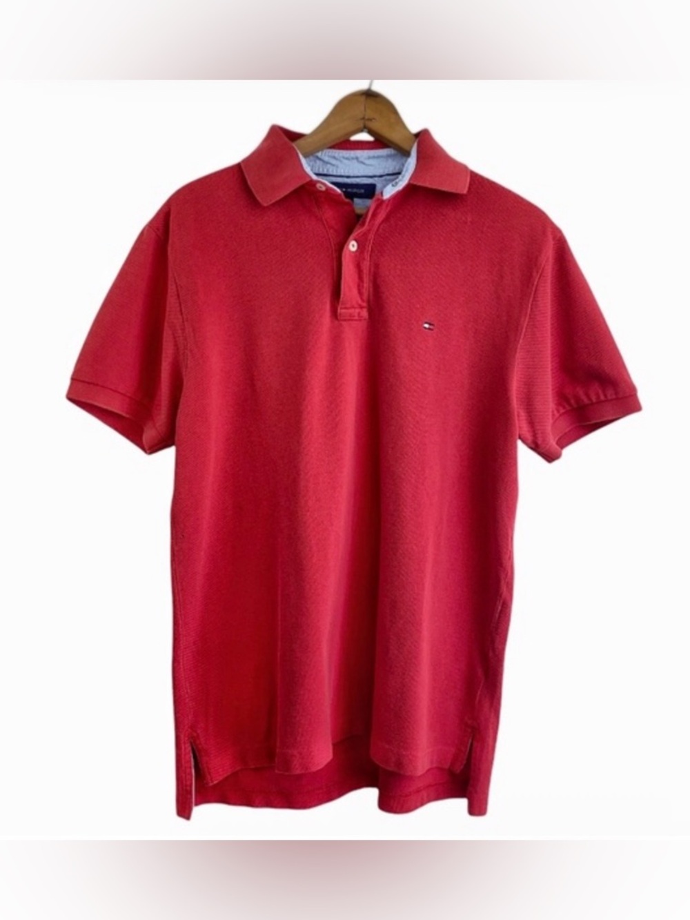 Tommy Hilfiger Red Men's Polo Shirt size: XL